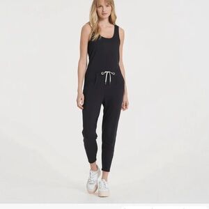 Vuori Charcoal Sleeveless Jumpsuit